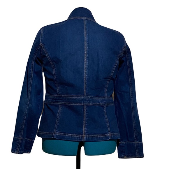 Chico’s Platinum Denim Jean Jacket - Picture 3 of 6